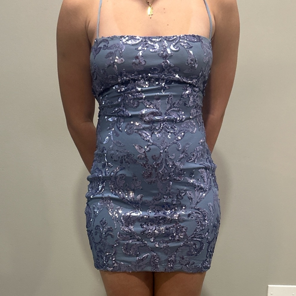 Windsor Lavender Sequin Mini Dress